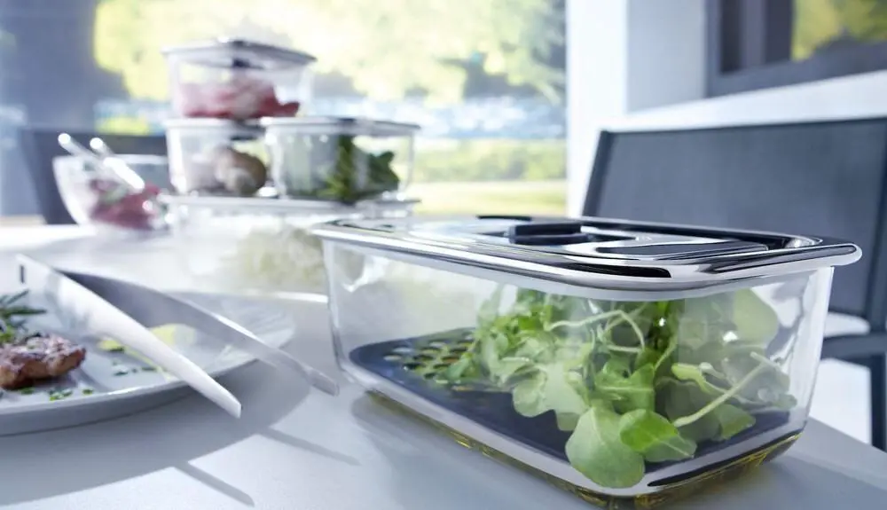 WMF Frischhaltebox Top Serve Rund Mit Abtropfgitter, 2-teilig – Bild 2