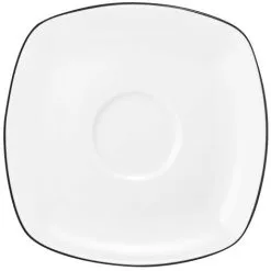 Seltmann Weiden Lido Black Line Kombi-Untertasse Eckig 14,5 Cm