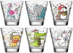 Leonardo Trinkglas BAMBINI 6 Stück Sortiert 215 Ml Natale
