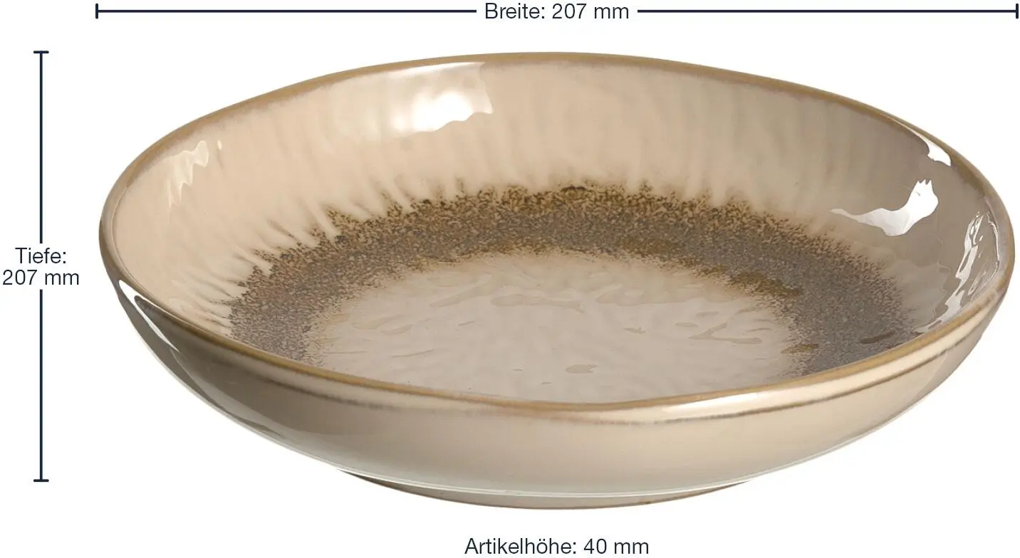 Leonardo Tellerset MATERA 12-teilig Beige Keramik – Bild 9