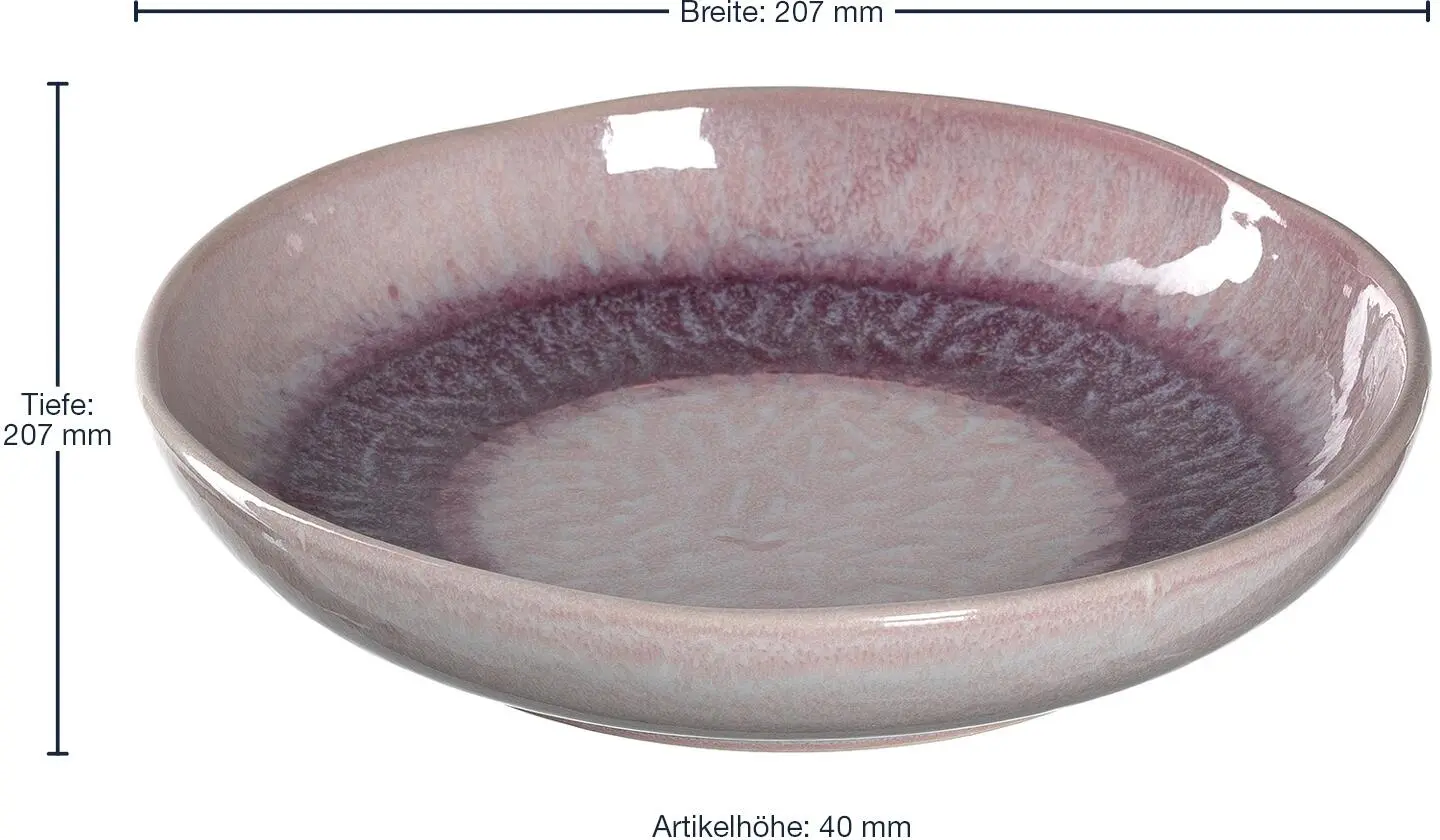 Leonardo Tellerset MATERA 12-teilig Rosé Keramik – Bild 8