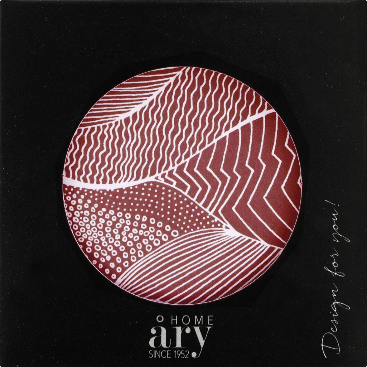 Ary Trays Åry Trays Untersetzer Japanische Landschaft Red Earth Rund – Bild 2