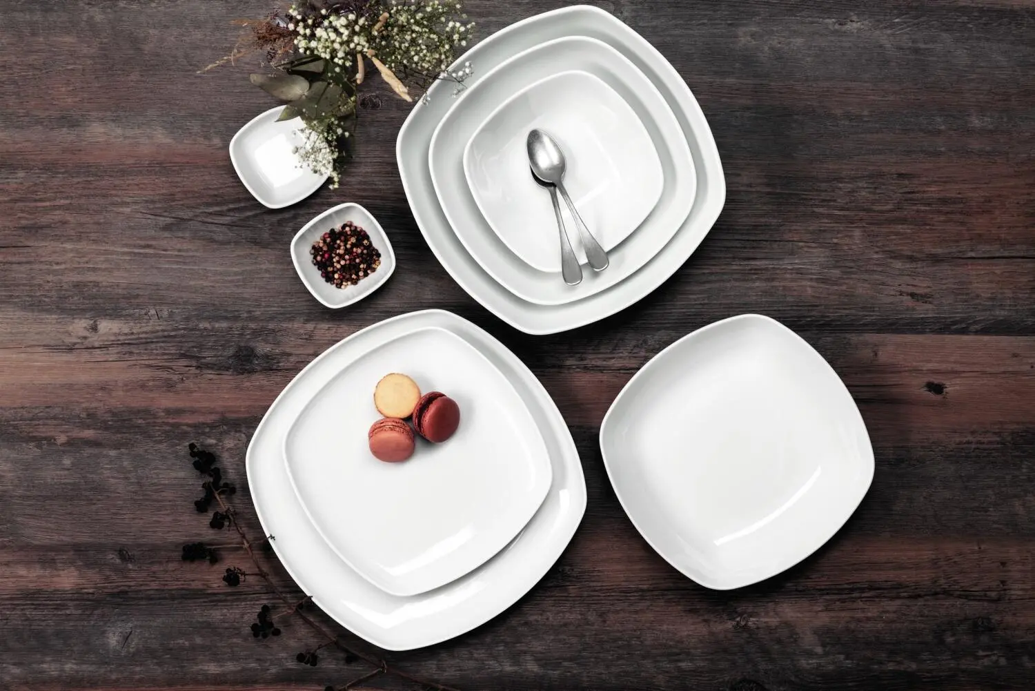 Seltmann Weiden Lido Speiseteller Flach Eckig 26 Cm – Bild 4