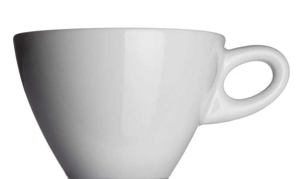 Collezione ALTA Café Au Lait Tasse Von Porzellanfabrik Walküre, Weiß