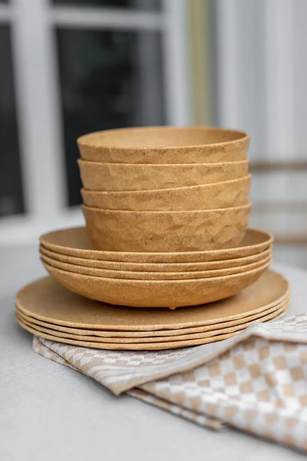 Koziol Teller Groß, 4er-Set In Wood – Bild 3