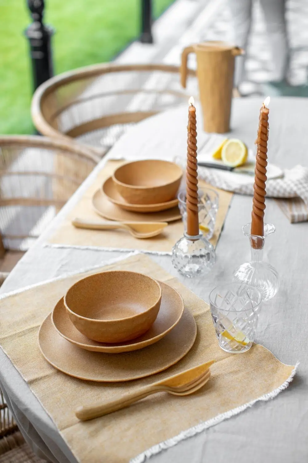 Koziol Teller Groß, 4er-Set In Wood – Bild 4