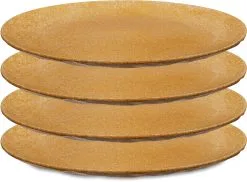 Koziol Teller Groß, 4er-Set In Wood