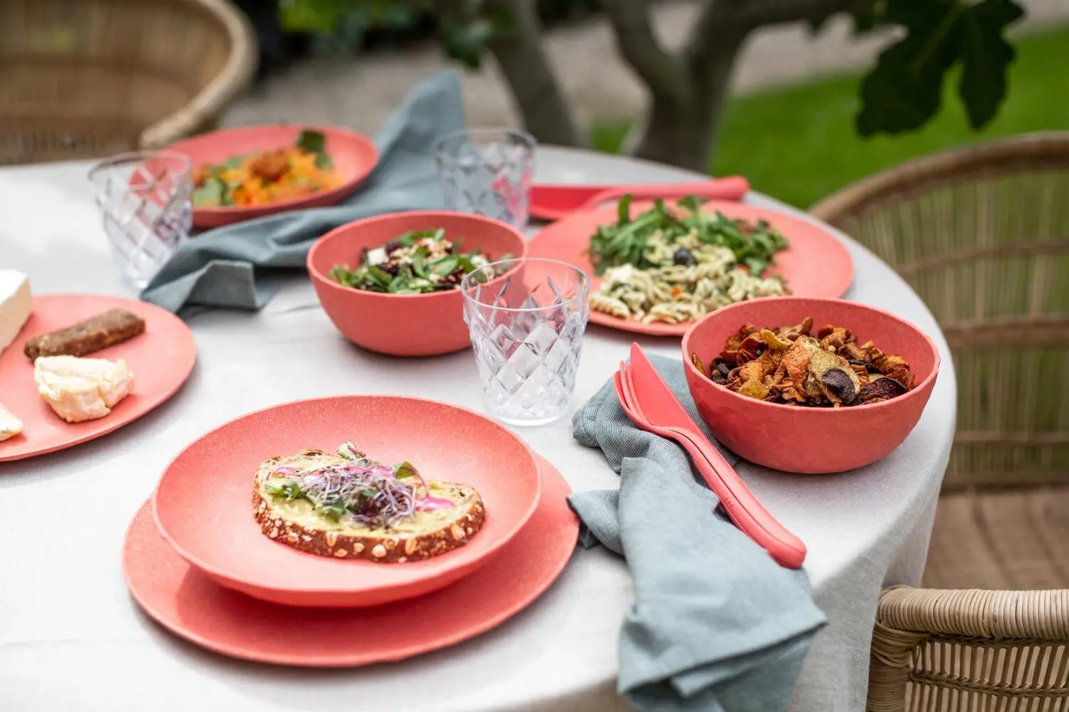 Koziol Teller Groß, 4er-Set In Coral – Bild 5