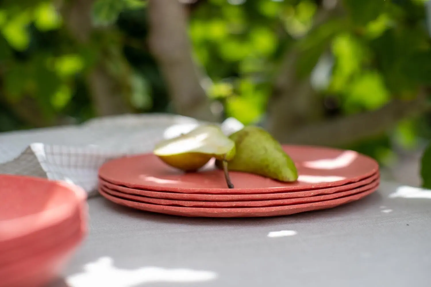 Koziol Teller Groß, 4er-Set In Coral – Bild 4