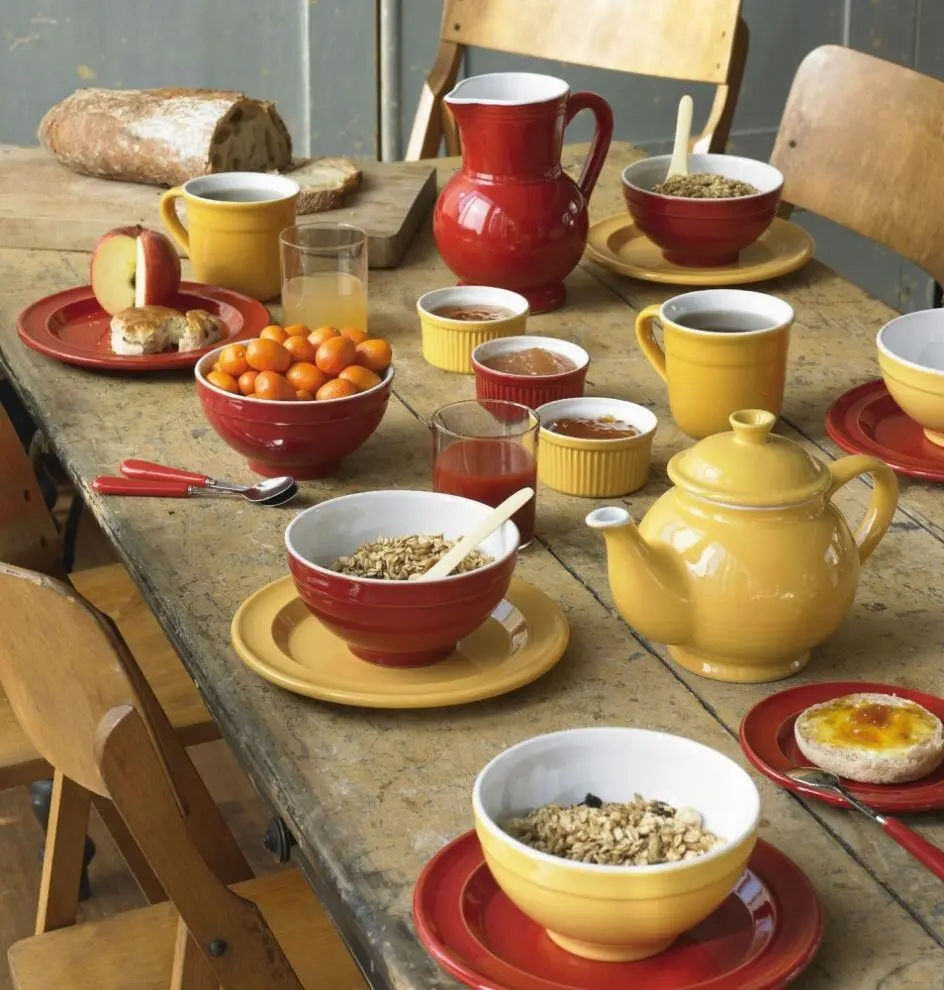 Emile Henry Speiseteller Groß In Granatapfel – Bild 3