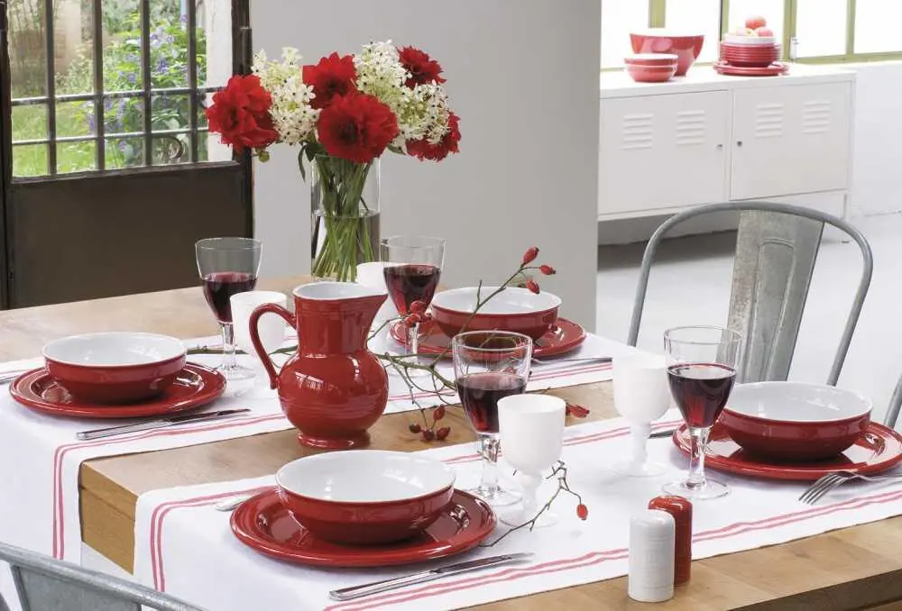 Emile Henry Speiseteller Groß In Granatapfel – Bild 5