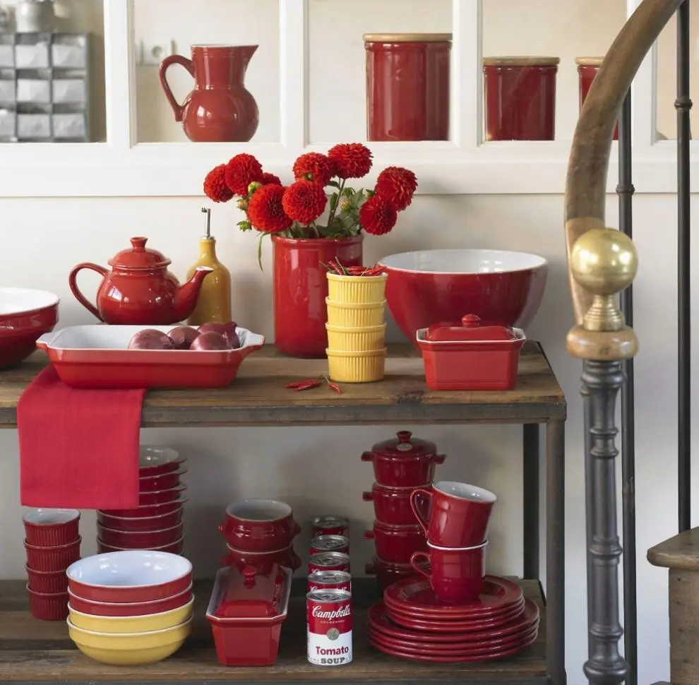 Emile Henry Speiseteller Groß In Granatapfel – Bild 2