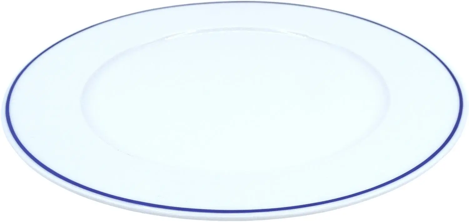 Pillivuyt Teller Sancerre Flach Blaues Band