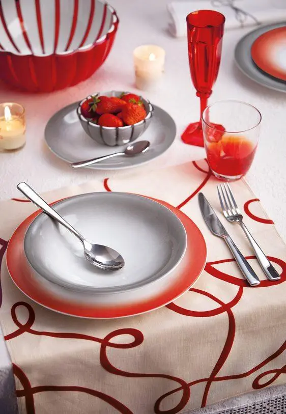 Guzzini Teller Grace Flach In Blau – Bild 2