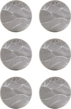 Ary Trays Åry Trays Untersetzer Japanische Landschaft Stein Rund