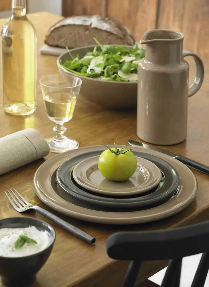 Emile Henry Speiseteller Groß In Feu Doux – Bild 4