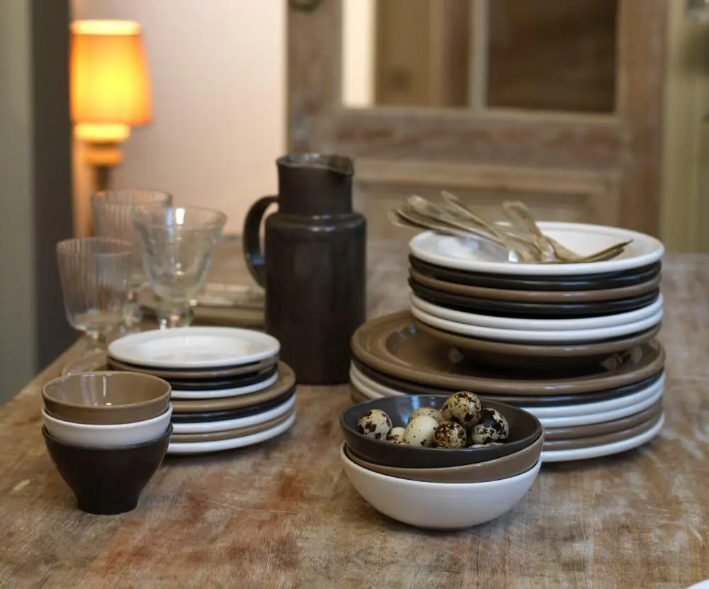 Emile Henry Speiseteller Groß In Feu Doux – Bild 3