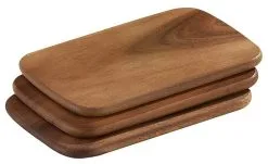 Zassenhaus Frühstücksbrett Akazienholz, 3er-Set