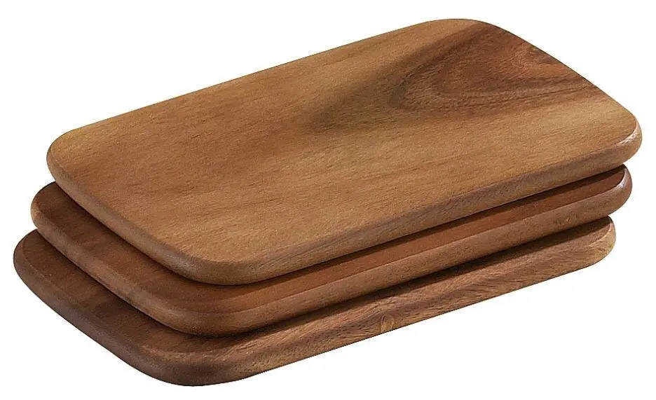 Zassenhaus Frühstücksbrett Akazienholz, 3er-Set